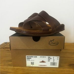 Chaco wayfarer slide sandal toffee
